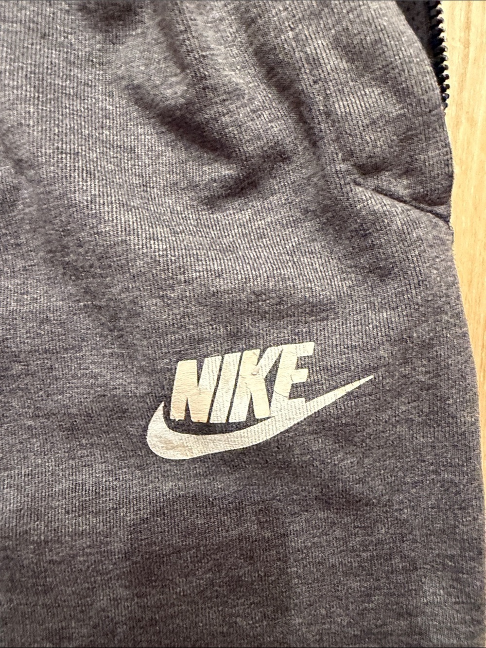 Nike Men's Charcoal Gray Joggers with White Swoosh - Picture 2 of 4